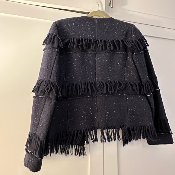 Sandro Frindge Jacket size 2/36 color navy - Picture 5 of 11